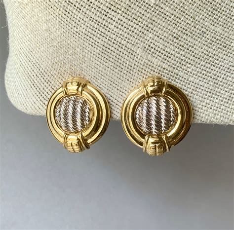 vintage givenchy earrings|Givenchy twisted earrings.